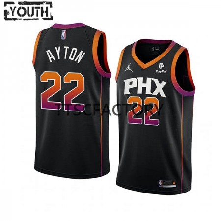 Maillot Basket Phoenix Suns DeAndre Ayton 22 Jordan 2022-23 Statement Edition Noir Swingman - Enfant
